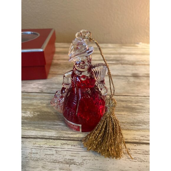 Vintage Waterford Crystal Ornament Lot – Nativity Arch, Ruby Angel, Christmas Tr - Picture 5 of 13